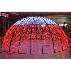 3D  Large  Christmas  Holiday  landscaping Decoration  Outdoor waterproof spherical Street Led Motif Light