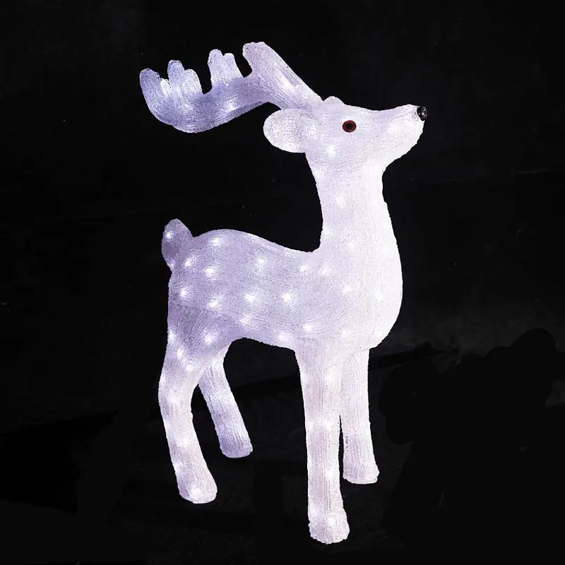 2018 hot sale acrylic animal sculpture deer motif light Christmas light High Quality Deer Motif Light Christmas Light