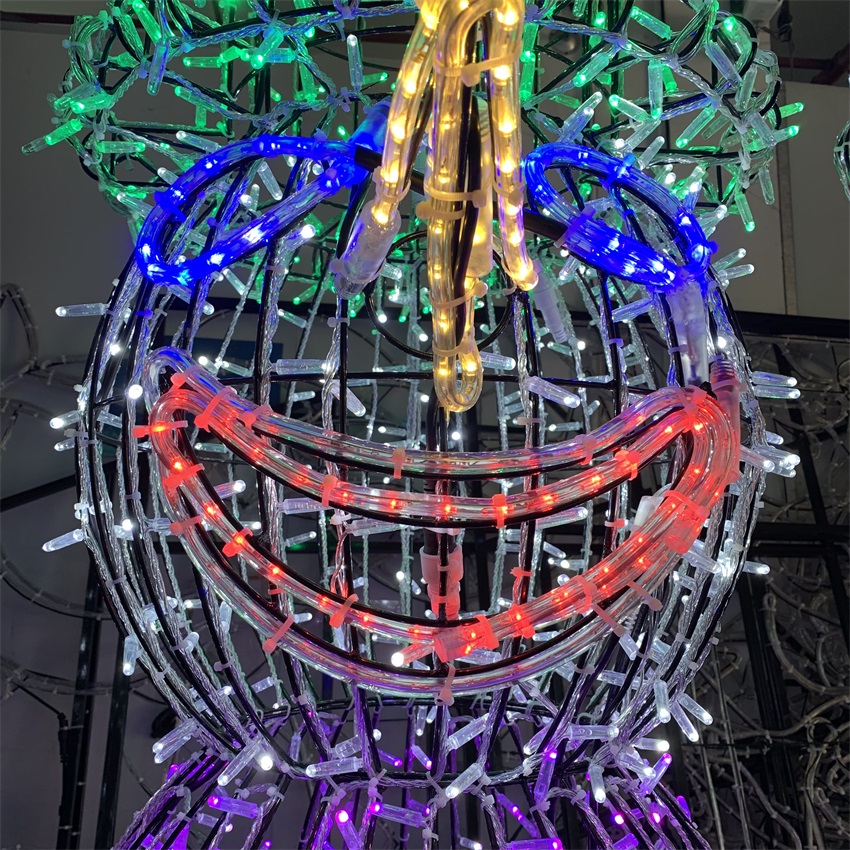 3D snowman motif light 2.5m height LED Christmas motif light