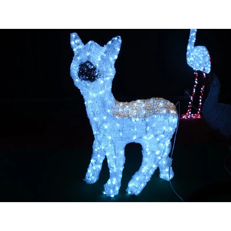 Outdoor 3D Christmas Decorations Santa LED Sculpture   Motif Light