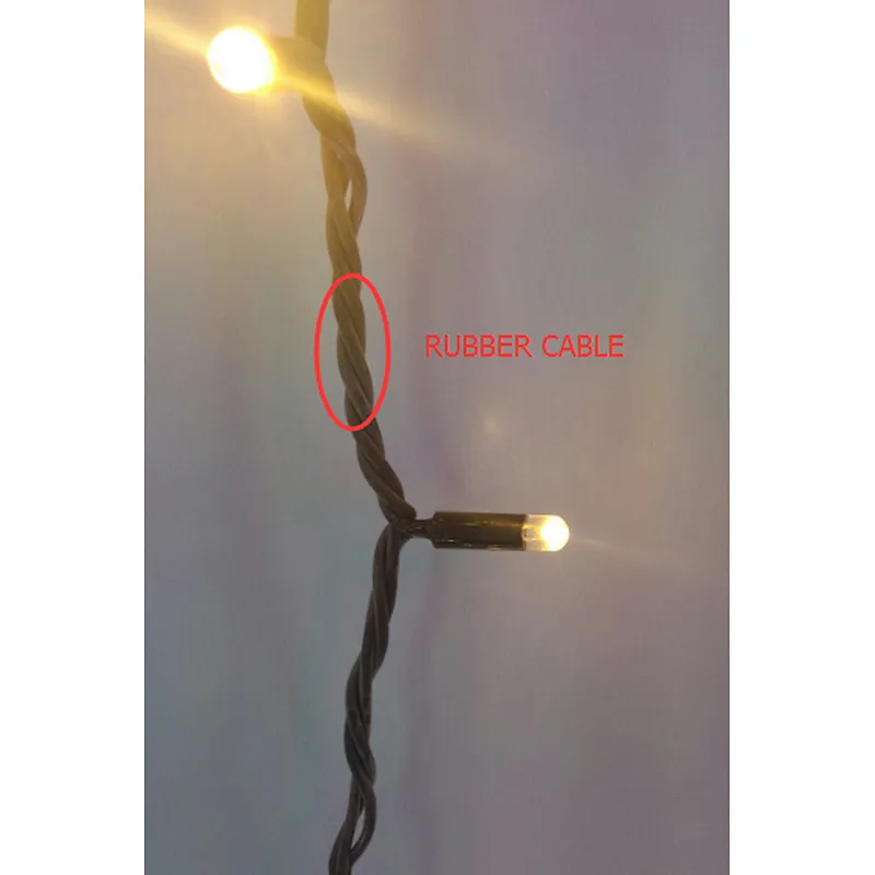 TOP 2 Wholesale  led bullet fairy string light all color lamp with flashing string light rubber garden project decoration