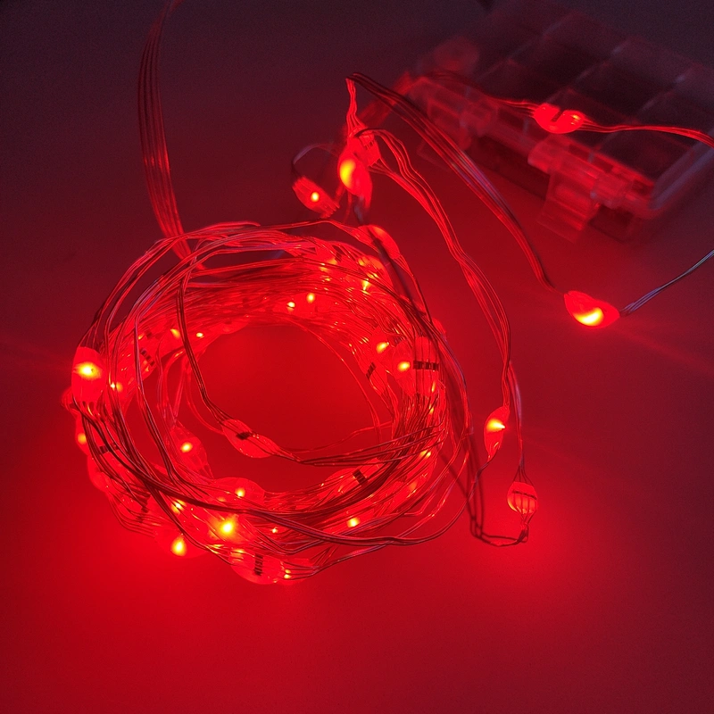 10m 100LED Copper Wire String Lights for Christmas Wedding Party Powered By 3 AA Battery