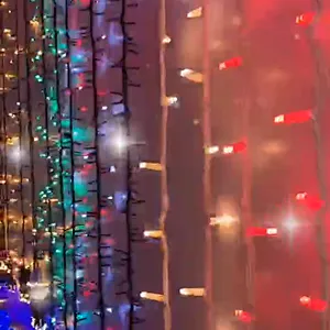 10M 100 LED  christmas Warm White Lights Curtain String Fairy Lamp Wedding Party
