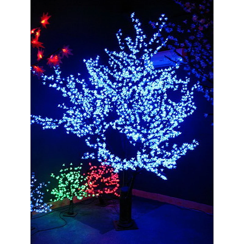 Factory direct sales wholesale high quality outdoor decoration holiday wedding foil artificial ed cherry blossom tree