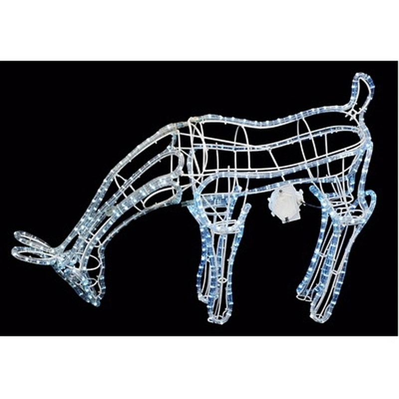 copper wire LED Christmas Reindeer Sled  String Deer Lights Motif Light