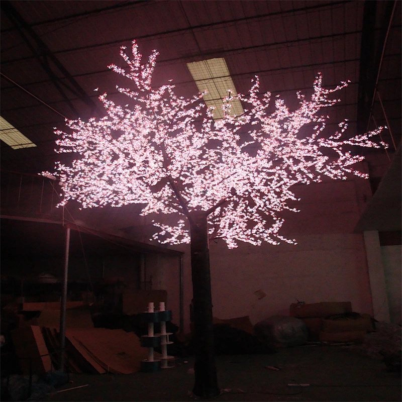 Hot sale Christmas decoration holiday lighting led color changing cherry blossom tree