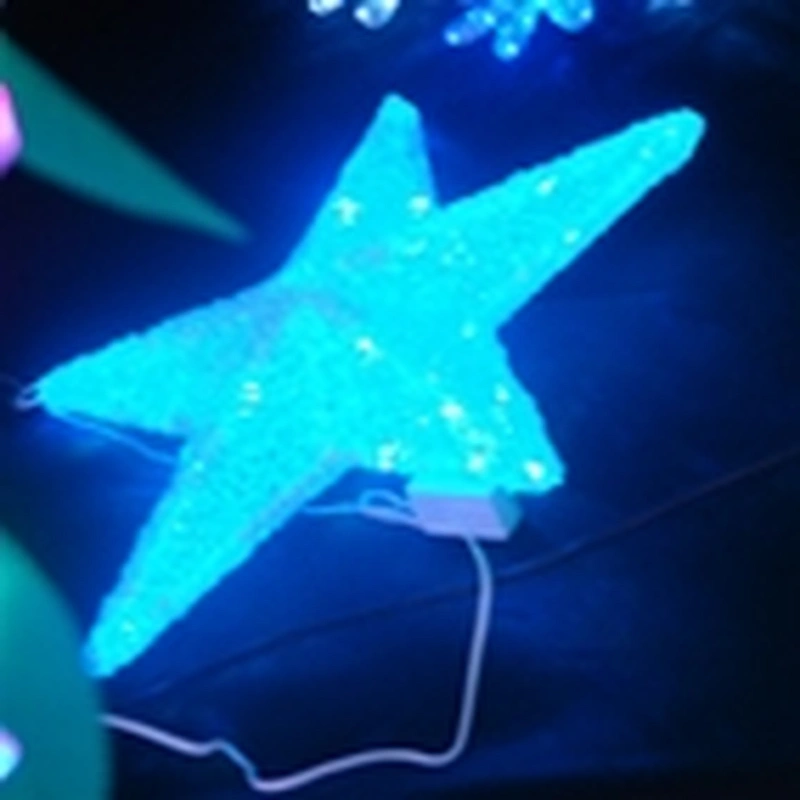20cm led lcurtain  Starndow   Outdoor Indoor Wall for Christmas Home Garden Decorations   Pentagram lantern Light