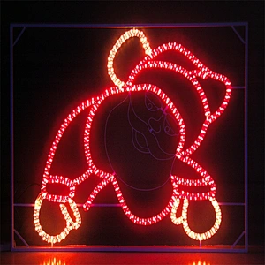 2D  Ramadan  Candles burn  Outdoor waterproof landscape decoration  led motif light