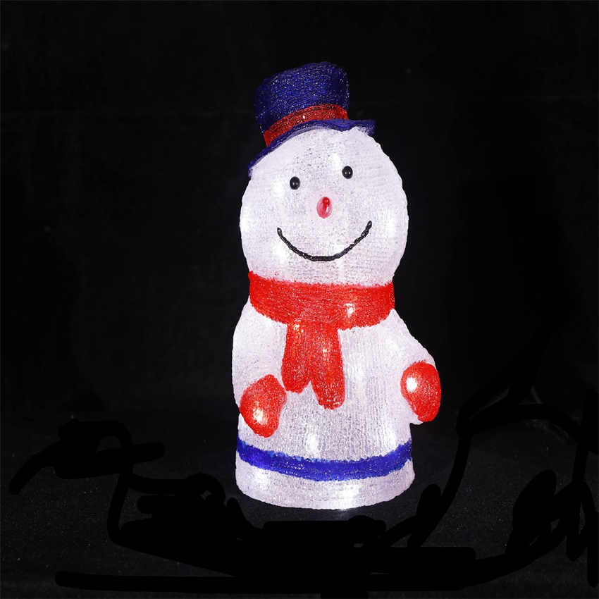 Garden Decoration 3D snowman Sculpture Led Motif Christmas Lights