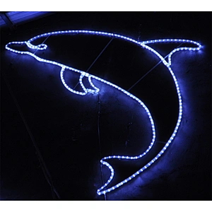 warm white 2D shell motif light waterproof decoration light