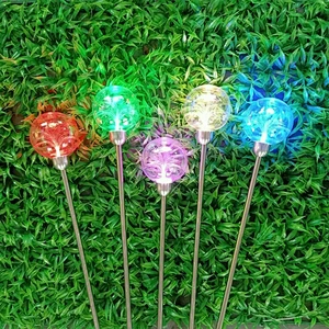 Outdoor waterproof Simulation  flower Stuck to the ground Park Landscape Courtyard Decoration Led  Light