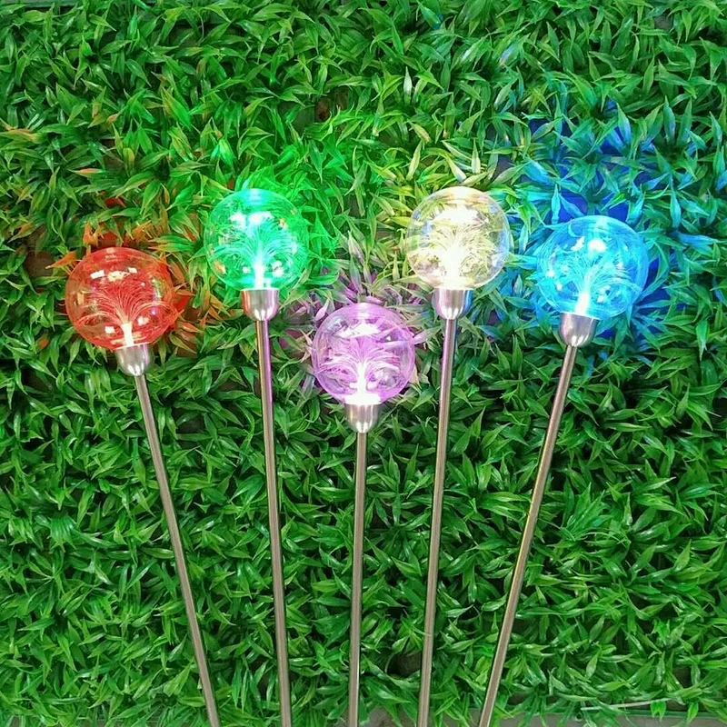 Outdoor waterproof Simulation  flower Stuck to the ground Park Landscape Courtyard Decoration Led  Light