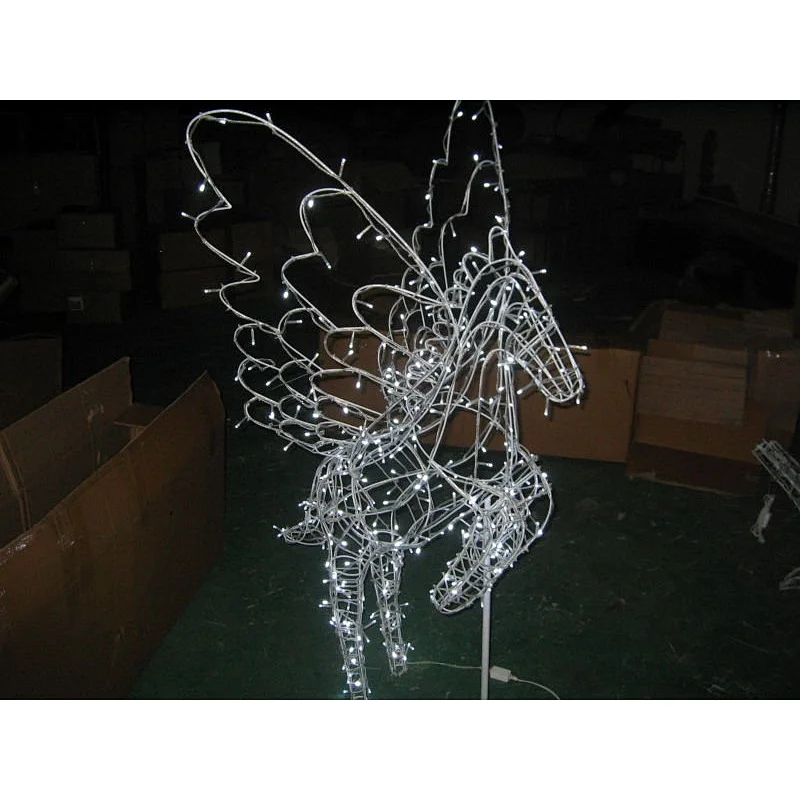 Factory  wholesale outdoor holiday  decoration luminous white pigeon bird pattern color can be customized LED motif light