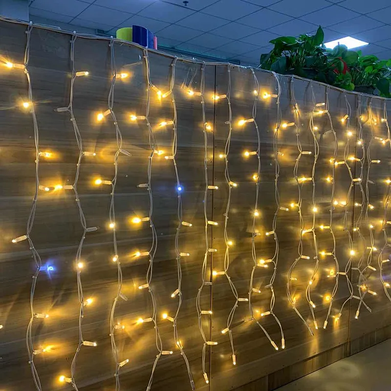 Window Curtain  Outdoor Indoor Wall for Christmas Home Garden Decorations  LED STRING LIGHT