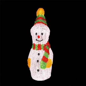 Garden Decoration 3D snowman Sculpture Led Motif Christmas Lights