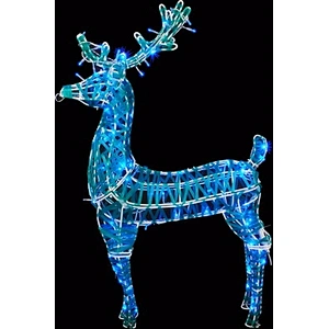 copper wire LED Christmas Reindeer Sled  String Deer Lights Motif Light