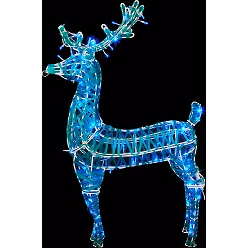 copper wire LED Christmas Reindeer Sled  String Deer Lights Motif Light