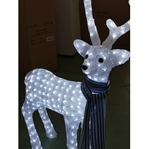 Hot sale outdoor led 3D sculpture motif led reindeer acrylic light