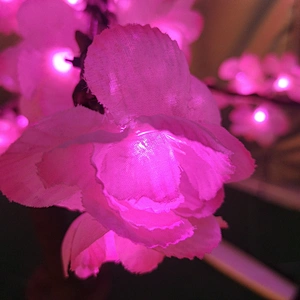 HIGH-LUMEN ARTIFICIAL PINK CHERRY BLOSSOM OUTDOOR LIGHTING TREE FOR OUTDOOR PROJECT DECORATION OR PARK