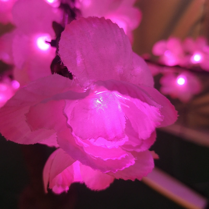 HIGH-LUMEN ARTIFICIAL PINK CHERRY BLOSSOM OUTDOOR LIGHTING TREE FOR OUTDOOR PROJECT DECORATION OR PARK