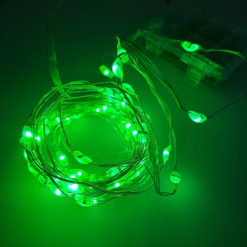 10m 100LED Copper Wire String Lights for Christmas Wedding Party Powered By 3 AA Battery