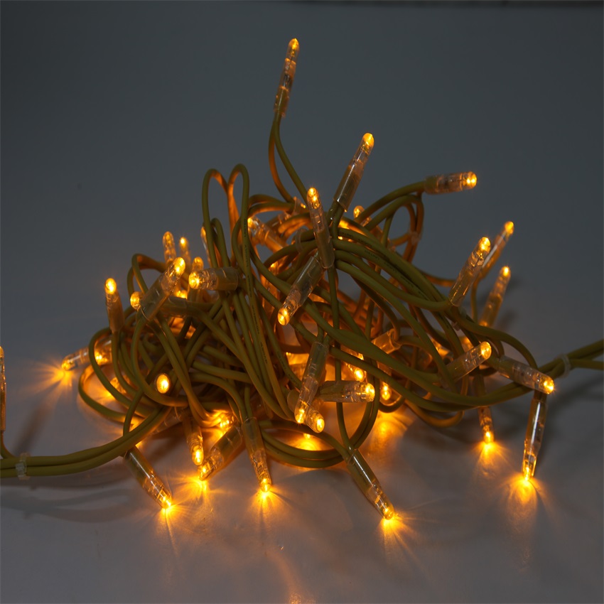 Hot sale outdoor Christmas decoration waterproof IP65 pvc led light chain, led garland string light