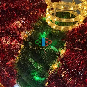 3D LED Motif Outdoor Lighted Christmas Train for Rooftop Christmas yard Decorations