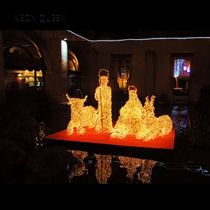 2019 hot sale Christmas ball ornament light  for park Christmas ball ornament light