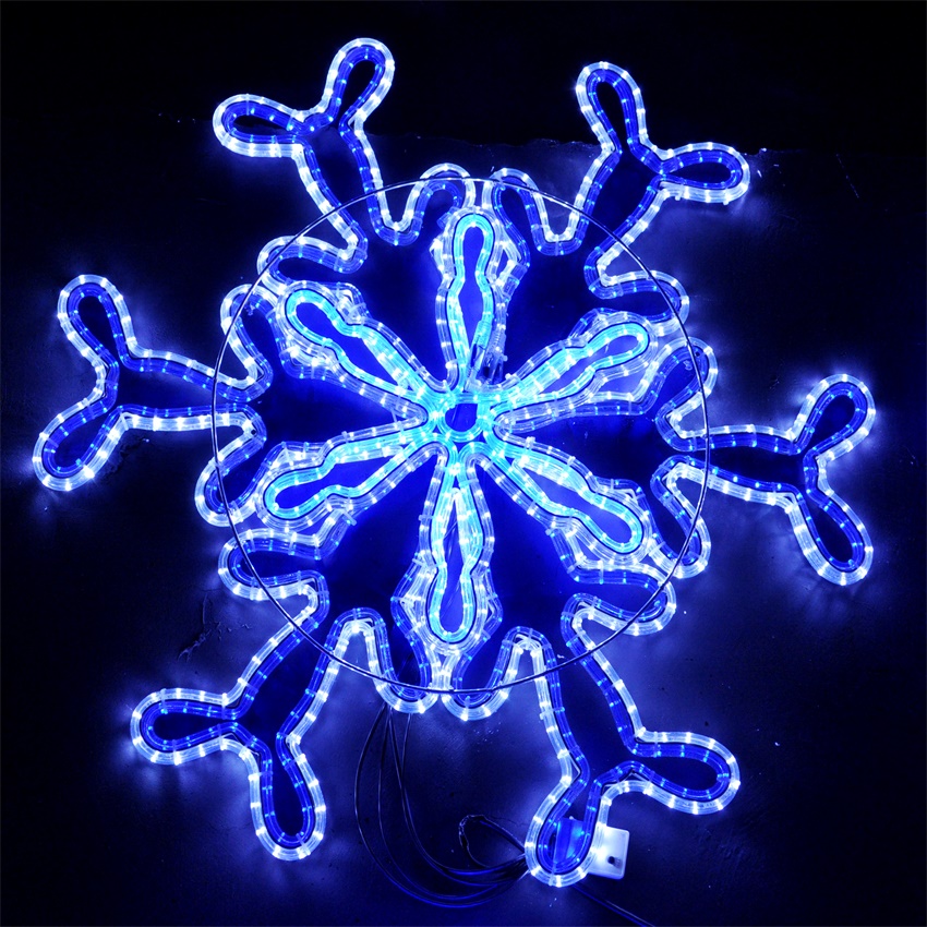 2021 hot sale 103*99 cm 2D snowflake motif light