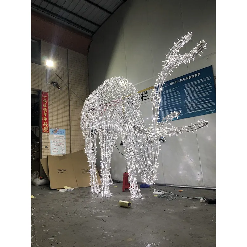 3d LED Christmas Reindeer Outdoor waterproof luminescence  String Deer Lights Motif Light