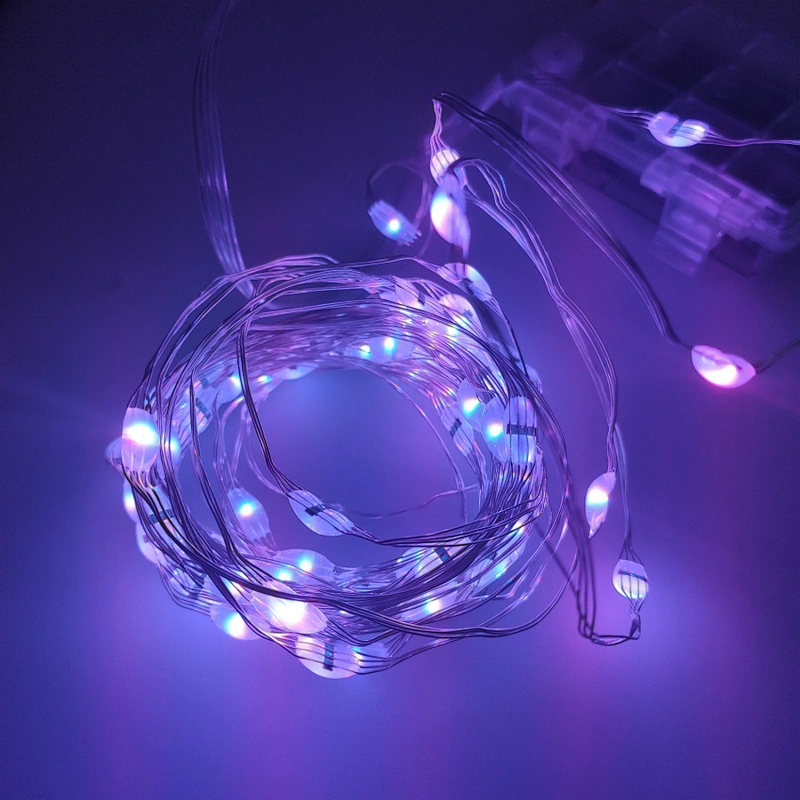 Waterproof Remote Control Fairy Lights Battery  multicolor String Copper Wire LED string light