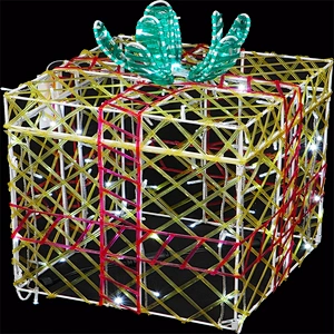 The fence   festival  holiday s decorations  custom color hollowing out ornament scurpture small house  LED motif light