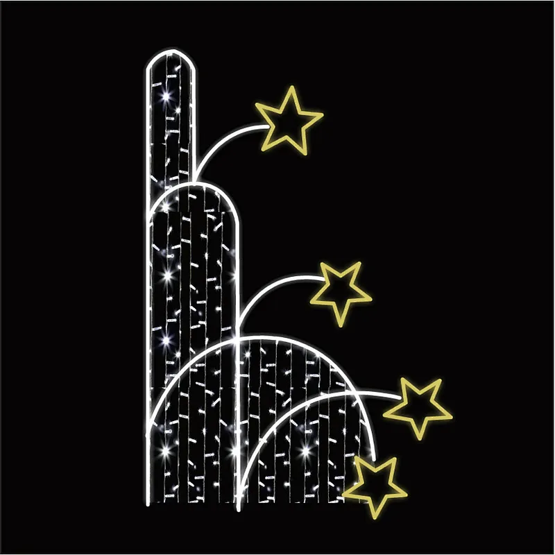Holiday christmas Lighting Decoration Large Project LED Rope Light Motifs