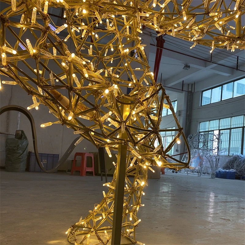 320*230*80cm 3D horse motif light LED string light material outdoor decoration light