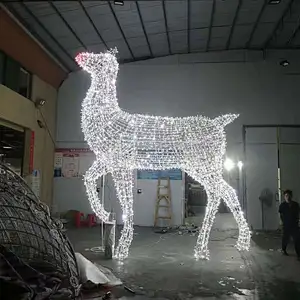 3m  LED Christmas Holiday landscape decorations   luminescence  Reindeer  cow horse  String Deer Lights Motif Light