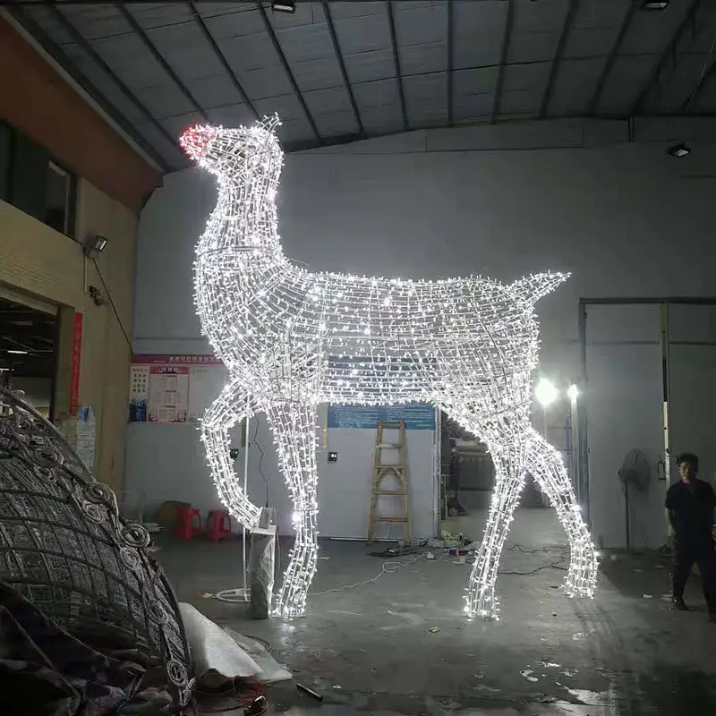 3m  LED Christmas Holiday landscape decorations   luminescence  Reindeer  cow horse  String Deer Lights Motif Light