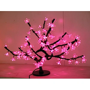 High quality Led artificial cherry blossom decoration flower artifical tree indoor plant light