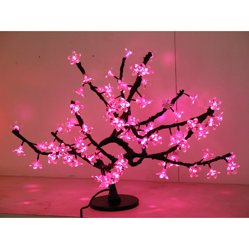 High quality Led artificial cherry blossom decoration flower artifical tree indoor plant light