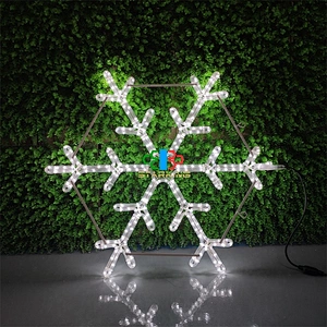 90cm snowflakes motif light orange flexible rope motif light  Christmas Halloveen festival decoration light