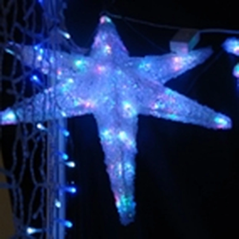 20cm led lcurtain  Starndow   Outdoor Indoor Wall for Christmas Home Garden Decorations   Pentagram lantern Light