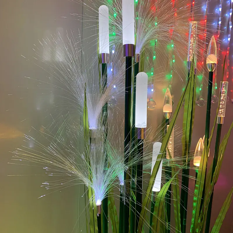 Outdoor Simulation Flower Courtyard Decoration Park Landscape Led grain Flower Light Decorative Flowers