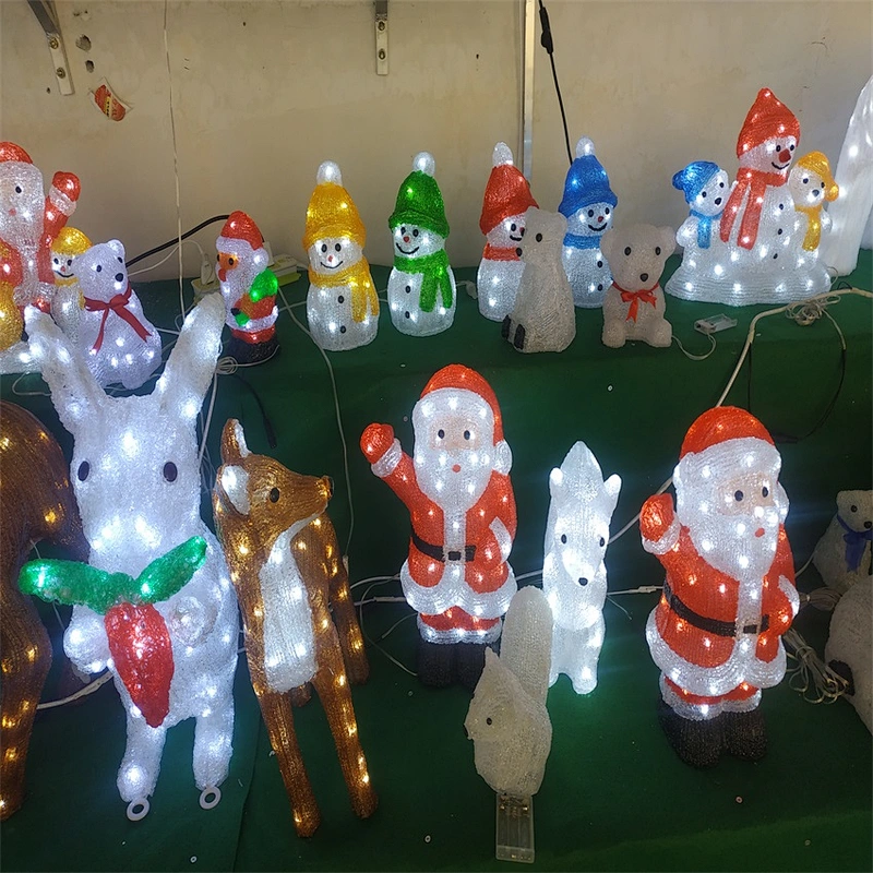 2018 hot sale acrylic animal sculpture deer motif light Christmas light High Quality Deer Motif Light Christmas Light