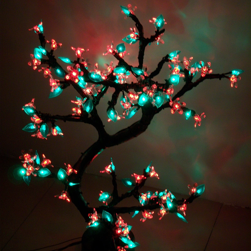 High quality Led artificial cherry blossom decoration flower artifical tree indoor plant light