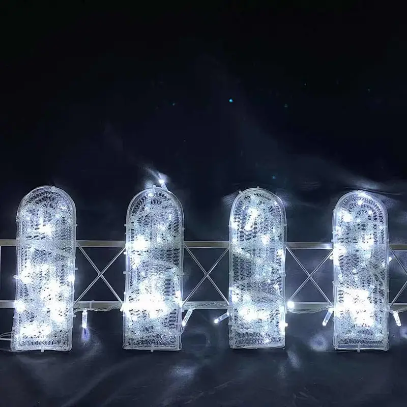 2021 hot sale 100cm fence motif light for outdoor garden park decoration light