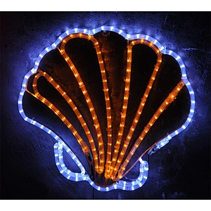 210*120cm 2D shark motif light for outdoor decoration light