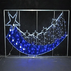 2D reindeer with gift box motif light LED Christmas motif light 600*120cm led street light