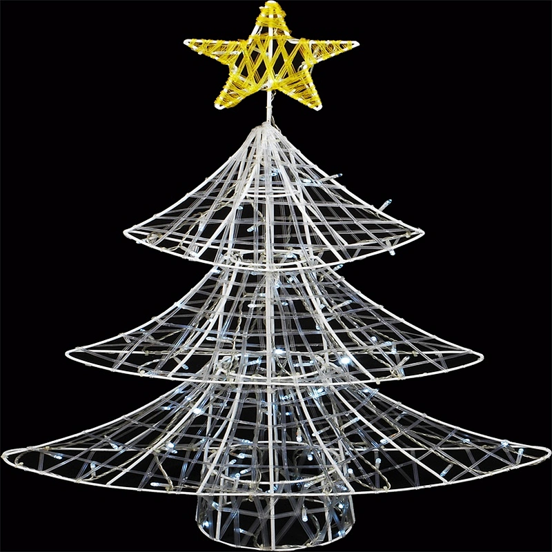 3D festival Christmas decorations custom color hollowing out ornament scurpture small house  LED motif light