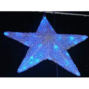 LED Christmas color pentagram   Epoxy model outdoor holiday theme lights, used for street decoration Christmas