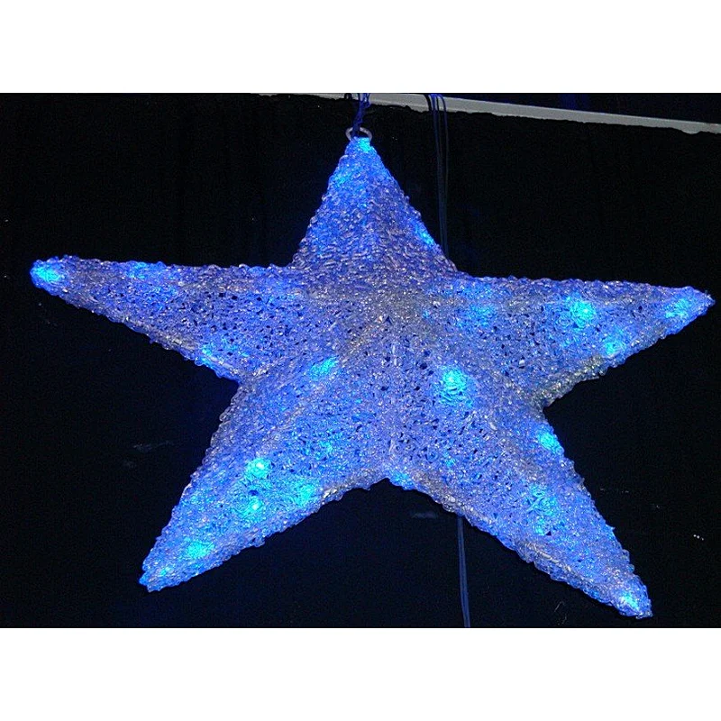 LED Christmas color pentagram   Epoxy model outdoor holiday theme lights, used for street decoration Christmas