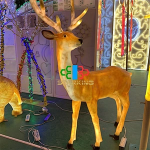 3D Deer Motif Sculpture Light Christmas Decorative Lighting